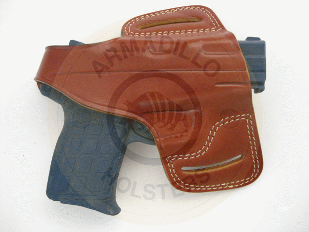 Picture of ARMADILLO HOLSTERS LEATHER BELT HOLSTER WITH STRAP FOR KEL TEC PF9