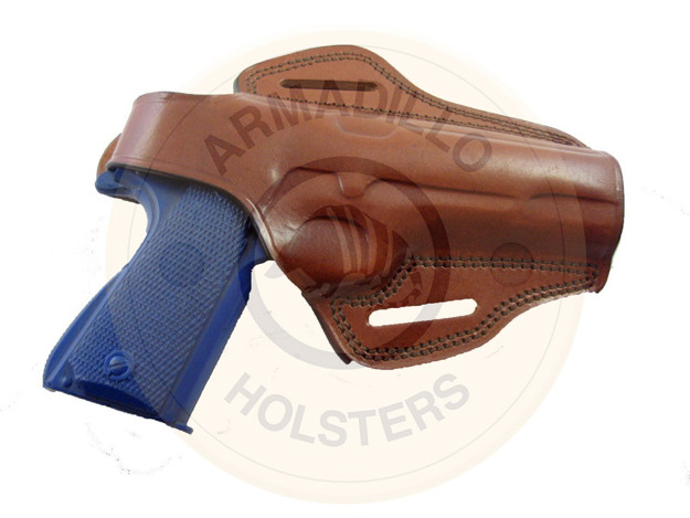 Picture of TAN LEATHER BUTTERFLY HOLSTER W/SNAP FOR GLOCK