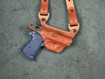 Picture of LEFT HAND TAN LEATHER HORIZONTAL SHOULDER HOLSTER FOR WALTHER PPK