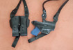Picture of BLACK LEATHER HORIZONTAL SHOULDER HOLSTER FOR GLOCK 43/42 MOS
